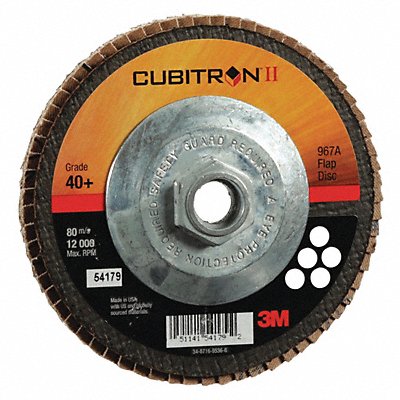 Flap Disc 5 in Dia 5/8 in Arbor 40 Grit