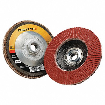 Flap Disc 4 in Dia 5/8 in Arbor 60 Grit