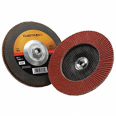 Flap Disc 7 in Dia 5/8 in Arbor 80 Grit