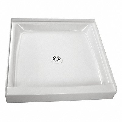 Shower Floor Square 36 in x 36 in White