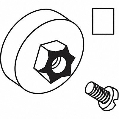 Door Roller Nylon 3/4 L