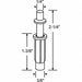 Door Top Pivot Nylon/Steel 2-1/4 L