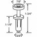 Door Top Roller Nylon/Steel 1-63/64 L