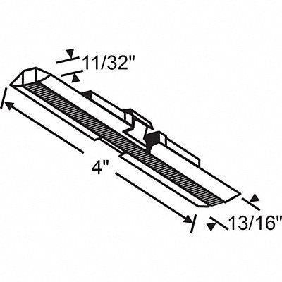 Door Slide Guide Nylon/Steel 4 L