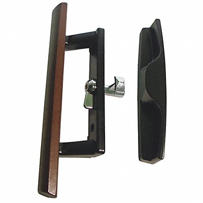 Handle Set Wood/Zinc 8-1/2 L x 4-1/2 H