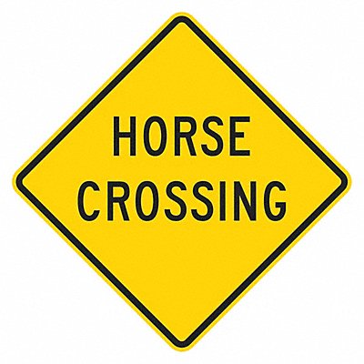 Horse Crossing Traffic Sign 12 x 12 