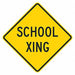 School Crossing Traffic Sign 12 x 12 