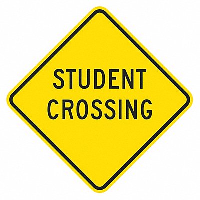 Student Crossing Traffic Sign 12 x 12 