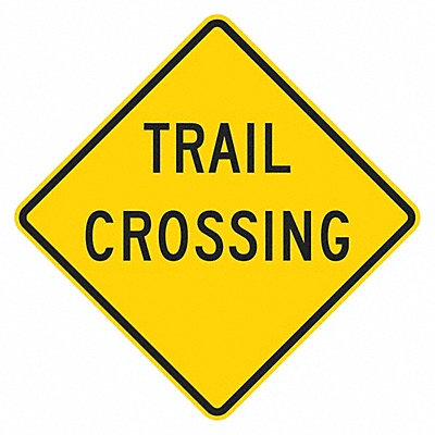 Trail Crossing Traffic Sign 12 x 12 