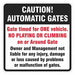 Parking Lot Gate Parking Sign 12 x 12 