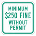 Fine Parking Sign 12 x 12 