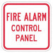 Reflective Fire Alarm Sign 12x12in Alum