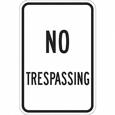 Facility Sign 18 in Aluminum