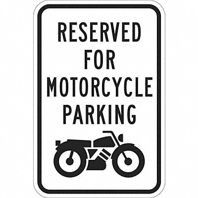 Motorcycle Parking Sign 18 x 12 