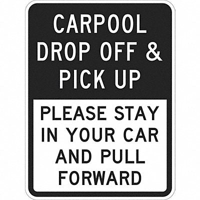 Pickup  Dropoff Only Sign 18 x 12 