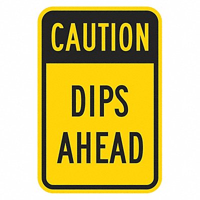 Dip Traffic Sign 18 x 12 