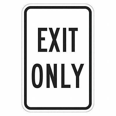 Exit Only Parking Sign 18 x 12 