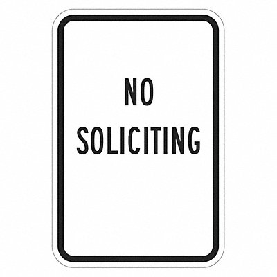 Rflctv No Trespassing Sign 18x12in Alum