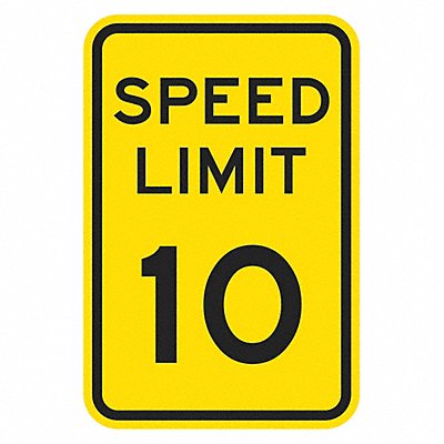 Speed Limit Warning Traffic Sign 18 x12 