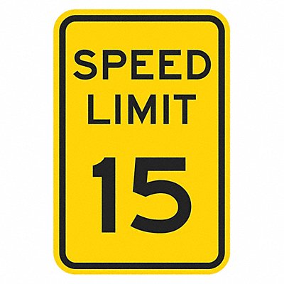 Speed Limit Warning Traffic Sign 18 x12 