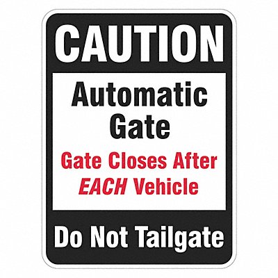 Parking Lot Gate Parking Sign 18 x 12 