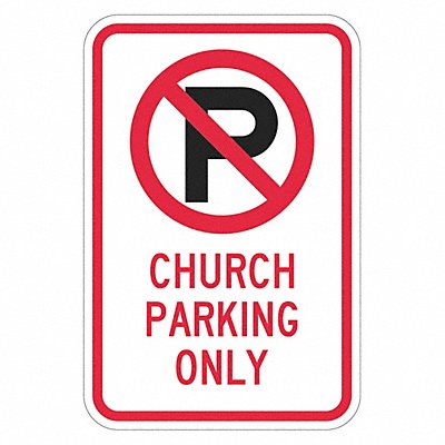 Church Parking Sign 18 x 12 