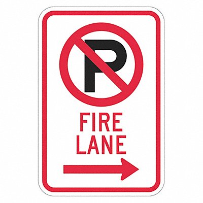 Fire Lane Parking Sign 18 x 12 