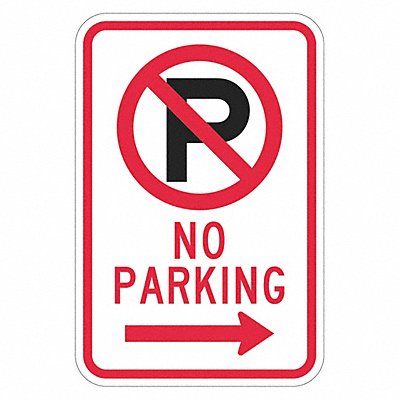 No Parking Sign 18 x 12 