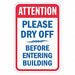 Accdent Prevntion Attention Sign 18x12in