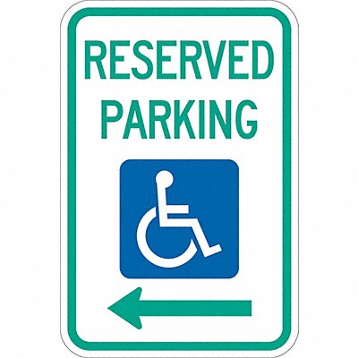 Reserved Parking Parking Sign 18 x 12 