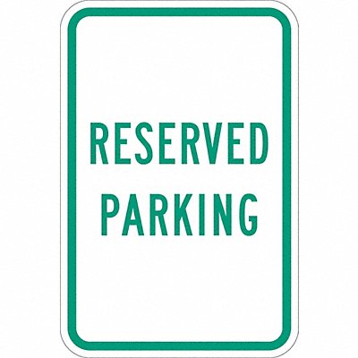 Reserved Parking Sign 18 x 12 