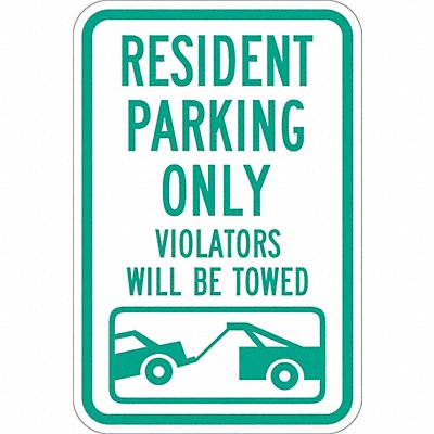 Resident Parking Sign 18 x 12 