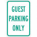 Guest Parking Sign 18 x 12 