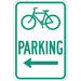 Bicycle Parking Sign 18 x 12 