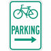 Bicycle Parking Sign 18 x 12 