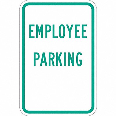 Employee Parking Sign 18 x 12 