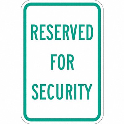 Security Parking Sign 18 x 12 