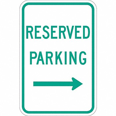 Reserved Parking Sign 18 x 12 