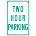 Time Limit Parking Sign 18 x 12 