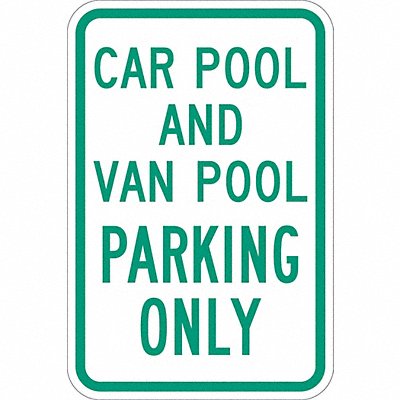 Car Pool Parking Sign 18 x 12 