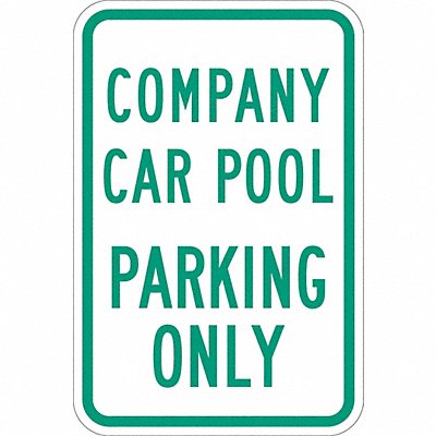 Car Pool Parking Sign 18 x 12 