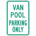 Car Pool Parking Sign 18 x 12 