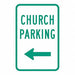 Church Parking Sign 18 x 12 