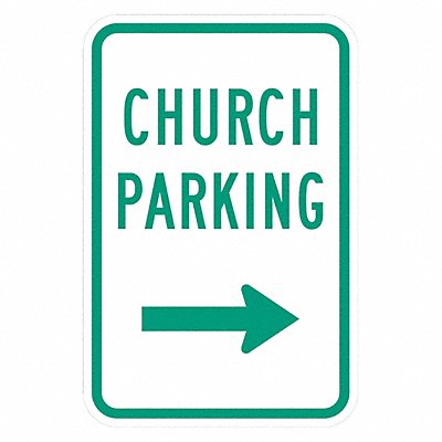 Church Parking Sign 18 x 12 