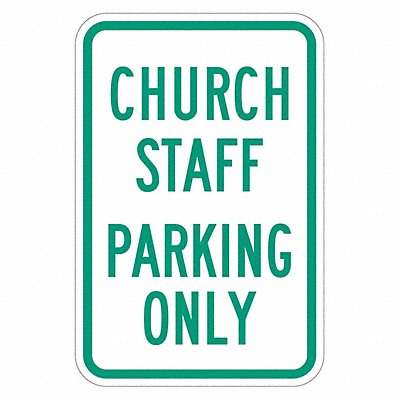 Church Parking Sign 18 x 12 