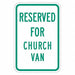 Church Parking Sign 18 x 12 