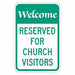 Church Parking Sign 18 x 12 