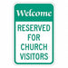 Church Parking Sign 18 x 12 
