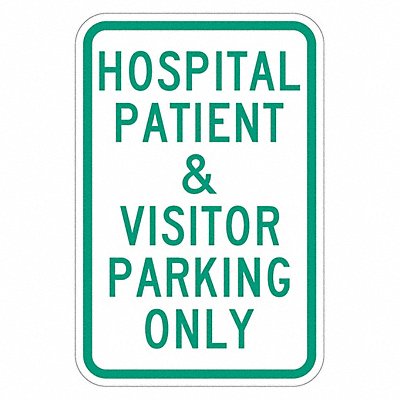 Visitor  Patient Parking Sign 18 x 12 