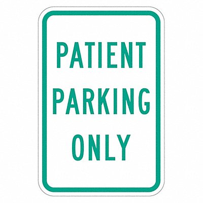 Patient Parking Sign 18 x 12 